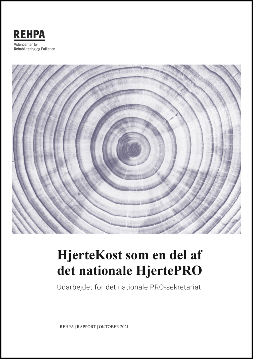 HjerteKost som en del af det nationale HjertePRO rapportforside