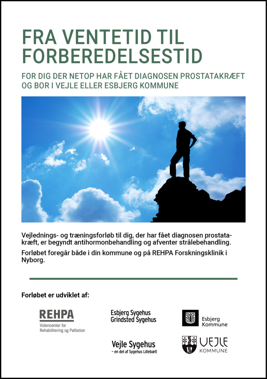 Forside af pjece for forløbet 'Fra ventetid til forberedelsestid' i din kommune og på REHPA i 2025