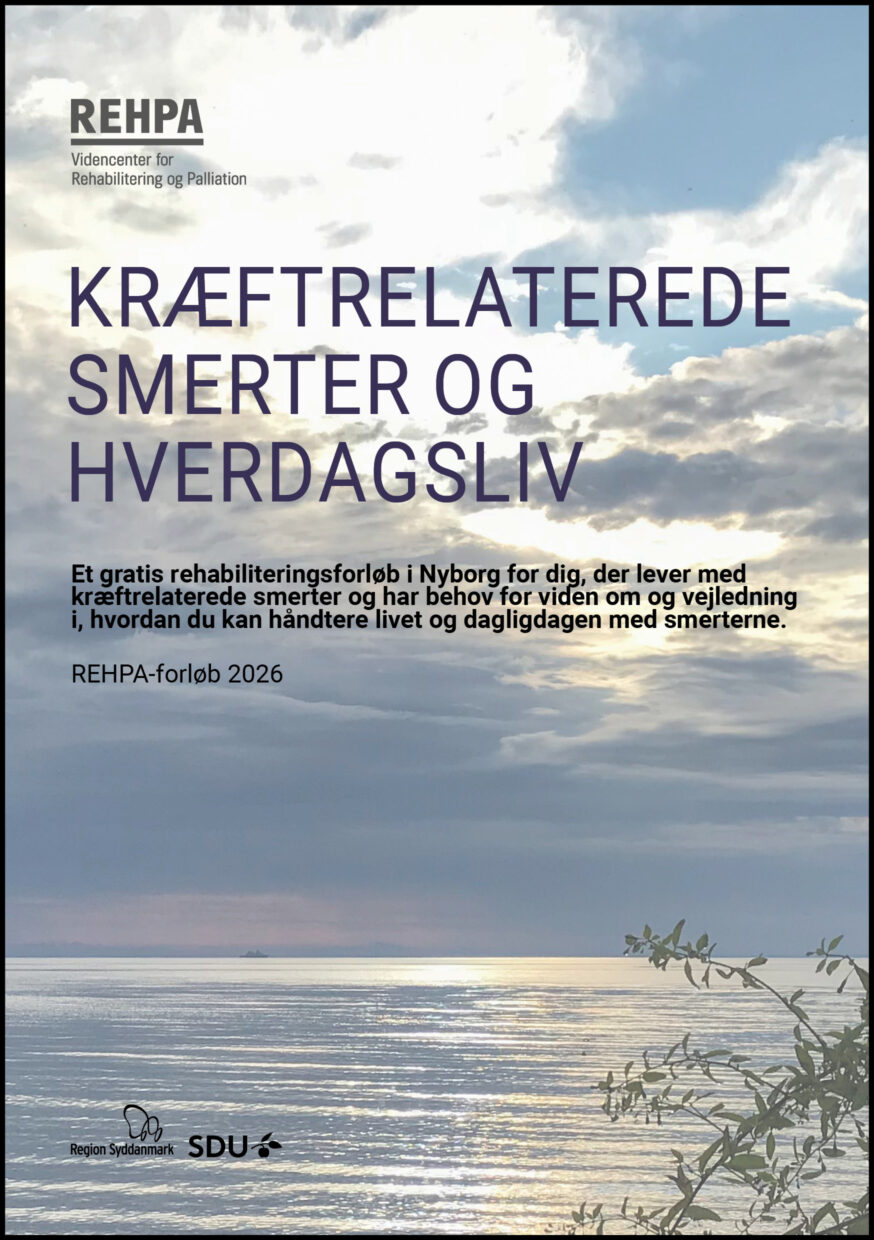 Forside af pjecen Kræftrelaterede smerter og hverdagsliv 2026