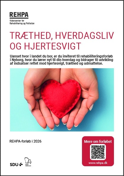 Forside af pjece om Træthed, hverdagsliv og hjertesvigt