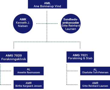 Arbejdsmiljøorganisationsdiagram for REHPA