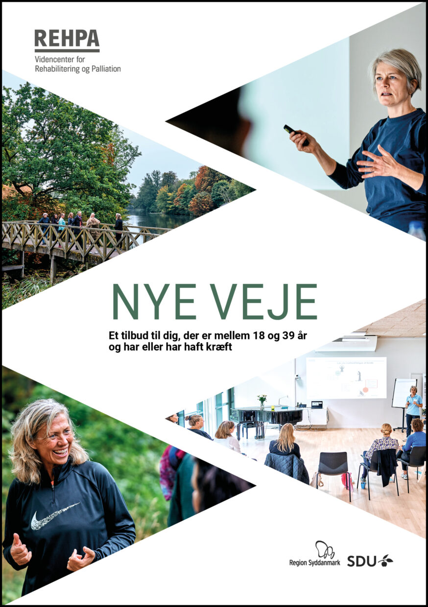 Forside af pjece om REHPA-forløb for unge voksne med og efter kræft for 2026