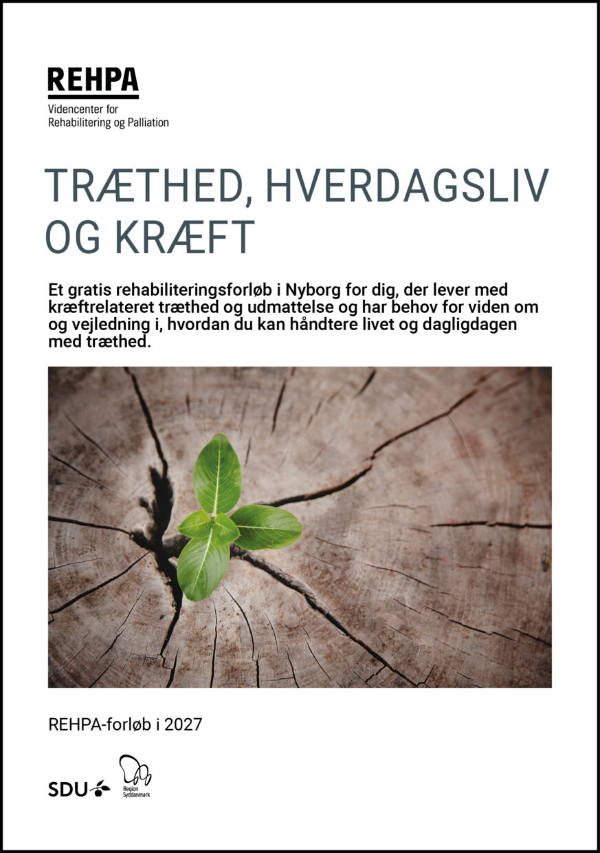 Forside af pjecen om Træthed, hverdagsliv og kræft 2027